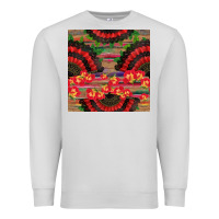 Dove Grey spanish hand fan seamless pattern Premium Sweatshirt - BundleAndBundleShop