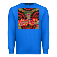 True Royal spanish hand fan seamless pattern Premium Sweatshirt - BundleAndBundleShop