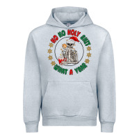Heather Grey ho ho holly shit skeleton santa Urban Hoodie - MaliasSmallBusiness