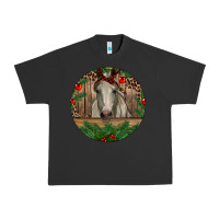 Pigment Black Christmas Horse Urban Heavy Tee - RanaPortraitStore