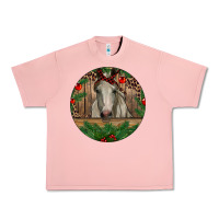 Salmon Christmas Horse Urban Heavy Tee - RanaPortraitStore