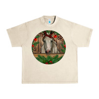 Sandshell Christmas Horse Urban Heavy Tee - RanaPortraitStore