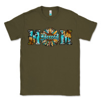 Army Green blessed mom Classic Tee - RanaPortraitStore