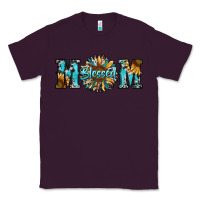 Plum blessed mom Classic Tee - RanaPortraitStore