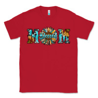 Red blessed mom Classic Tee - RanaPortraitStore