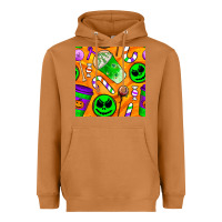 Meerkat halloween snacks seamless pattern Heavyweight Hoodie - BundleAndBundleShop