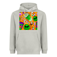 Moon Dust halloween snacks seamless pattern Heavyweight Hoodie - BundleAndBundleShop