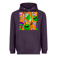 Plum halloween snacks seamless pattern Heavyweight Hoodie - BundleAndBundleShop