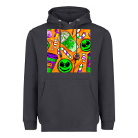 Smoke halloween snacks seamless pattern Heavyweight Hoodie - BundleAndBundleShop