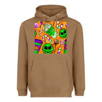 Toasted Coconut halloween snacks seamless pattern Heavyweight Hoodie - BundleAndBundleShop