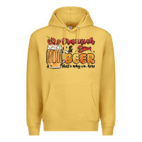 Antique Gold crawfish and beer that's why i'm here Premium Hoodie - MaliasSmallBusiness