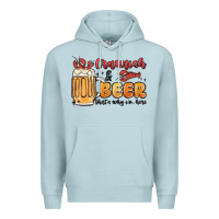 Blue Mist crawfish and beer that's why i'm here Premium Hoodie - MaliasSmallBusiness