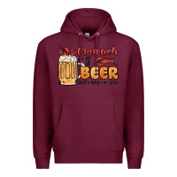 Burgundy crawfish and beer that's why i'm here Premium Hoodie - MaliasSmallBusiness