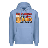 Colony Blue crawfish and beer that's why i'm here Premium Hoodie - MaliasSmallBusiness