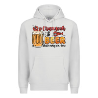 Dove Grey crawfish and beer that's why i'm here Premium Hoodie - MaliasSmallBusiness