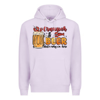 Lilac crawfish and beer that's why i'm here Premium Hoodie - MaliasSmallBusiness