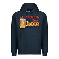 Navy crawfish and beer that's why i'm here Premium Hoodie - MaliasSmallBusiness