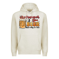 Oatmeal Heather crawfish and beer that's why i'm here Premium Hoodie - MaliasSmallBusiness