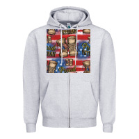 Heather Grey proud veteran seamless pattern Zipper Hoodie - HRA Design Shop