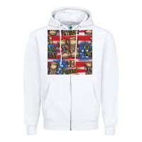 White proud veteran seamless pattern Zipper Hoodie - HRA Design Shop