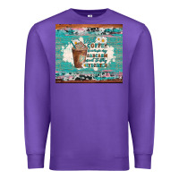 Purple iced coffee because my sarcasm need to stay hydrated Premium Sweatshirt - Artiststas