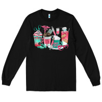 Black nurse coffee cups Long Sleeve Tee - texasbilliewilder