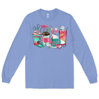 Colony Blue nurse coffee cups Long Sleeve Tee - texasbilliewilder