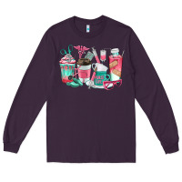 Plum nurse coffee cups Long Sleeve Tee - texasbilliewilder