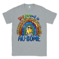 Heather Grey different is ausome Classic Tee - BarkalooDesign