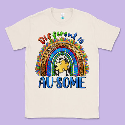Different Is Ausome Classic Tee Designed By Barkaloodesign