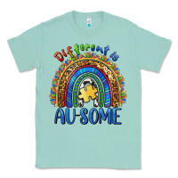 Seafoam different is ausome Classic Tee - BarkalooDesign