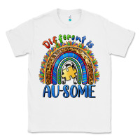 White different is ausome Classic Tee - BarkalooDesign