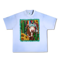 Grape Ice Western Christmas Cow Urban Heavy Tee - RanaPortraitStore