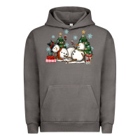 Pigment Tornado christmas snowmen with wine Urban Hoodie - MaliasSmallBusiness