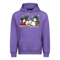Tulip christmas snowmen with wine Urban Hoodie - MaliasSmallBusiness