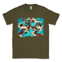 Army Green aztec cowhide background Classic Tee - Zillion Design Studio