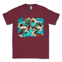 Burgundy aztec cowhide background Classic Tee - Zillion Design Studio