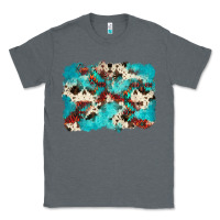 Charcoal Heather aztec cowhide background Classic Tee - Zillion Design Studio