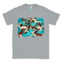 Heather Grey aztec cowhide background Classic Tee - Zillion Design Studio