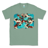 Sage aztec cowhide background Classic Tee - Zillion Design Studio
