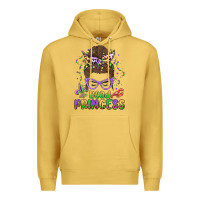 Antique Gold bead princess messy bun mardi gras Premium Hoodie - MaliasSmallBusiness