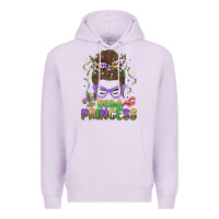 Lilac bead princess messy bun mardi gras Premium Hoodie - MaliasSmallBusiness