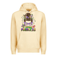 Pina Colada bead princess messy bun mardi gras Premium Hoodie - MaliasSmallBusiness