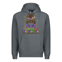 Rock bead princess messy bun mardi gras Premium Hoodie - MaliasSmallBusiness