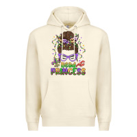 Sandshell bead princess messy bun mardi gras Premium Hoodie - MaliasSmallBusiness