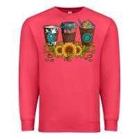 Cardinal coffee group and sunflowers Premium Sweatshirt - Artiststas