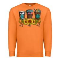 Carrot coffee group and sunflowers Premium Sweatshirt - Artiststas