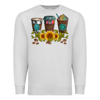 Dove Grey coffee group and sunflowers Premium Sweatshirt - Artiststas