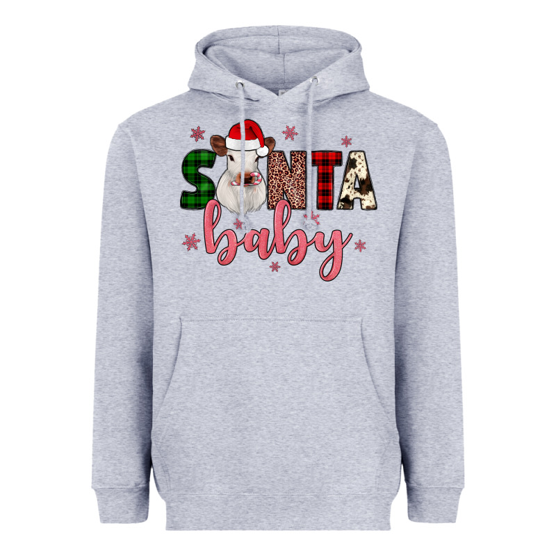 Santa Baby Cow Heavyweight Hoodie by JahusDesignShop | Teevron