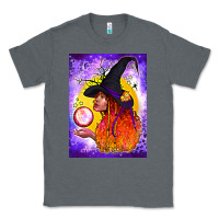 Charcoal Heather witch with crystal ball air freshener Classic Tee - BundleAndBundleShop